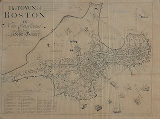Bonner Map of Boston 1835 Version