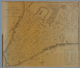 Major Holland A Plan of the City of New York 1776 1863