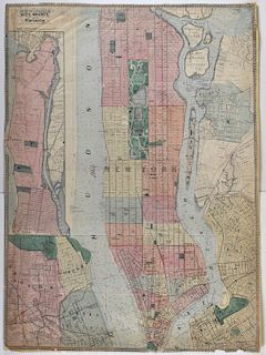 Grp: 9 Maps of New York City 18th-Early 20th c.