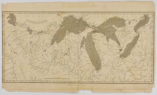 G. B. Whittaker Map of the American Midwest 1825
