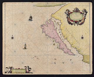 Pieter Goos Map of California as an Island 1666