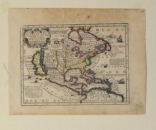 Jacques Chiquet North America Map 1719 California as an Island