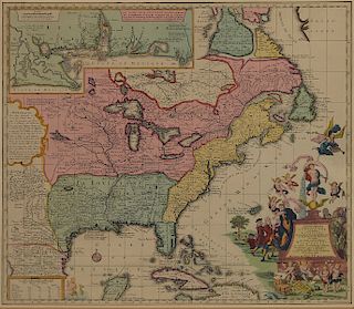 After Matthaeus Seutter Map of North America