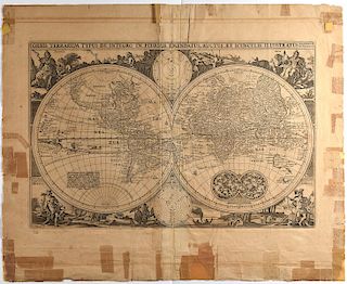 Nicolaes Visscher World Map 1657