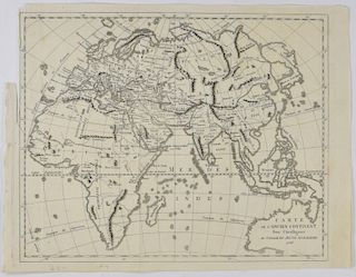 Voyage du Jeune Anacharsis Ancient World Map 1788