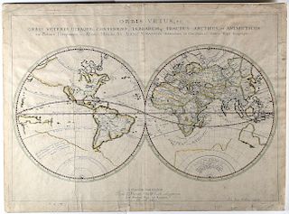 Sanson Orbis Vetus World Map Paris 1657