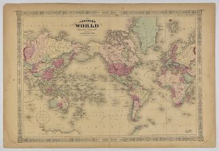 Grp: 54 Maps of the World 18th and 19th c.