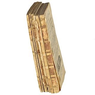 5 Fragments of 18th c. Dutch Books