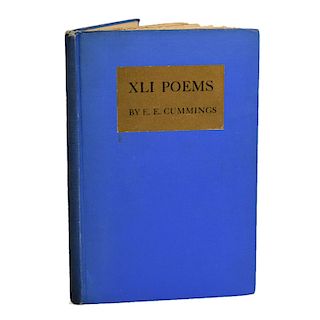 E. E. Cummings "XLI Poems" First Edition 1925