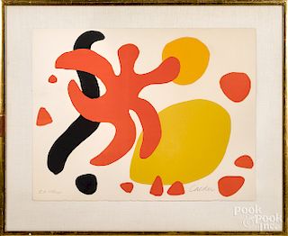 Alexander Calder, lithograph of Les Etoiles