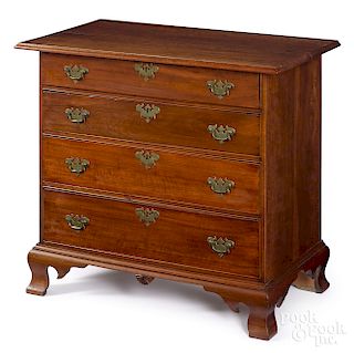 Connecticut Chippendale cherry chest of drawers
