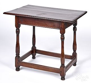 American William and Mary walnut tavern table