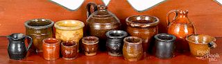 Collection of miniature stoneware vessels