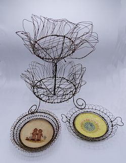 3 FRENCH WIRE ITEMS INC. 2 TIER STAND 