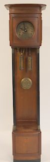 Antique Tallcase Clock With Inlaid Case