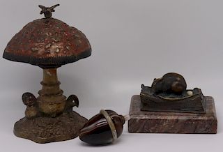 Grouping of (3) Antique/Vintage Bell Pushes.