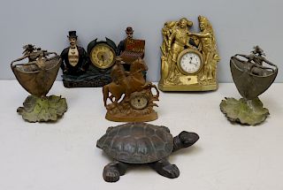 Cast Iron Cigar Advertising & Clocks,Turtle