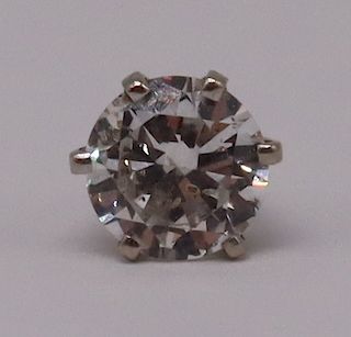 JEWELRY. Single 6.3mm Round Brilliant Cut Diamond.