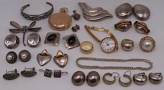 JEWELRY. Assorted Gold and Silver Jewelry Grouping