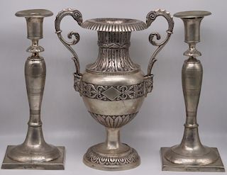 SILVER. Continental Silver Hollow Ware Grouping.