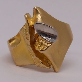 JEWELRY. Lapponia 18kt Gold Statement Ring.
