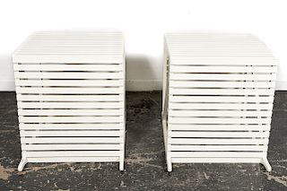 Pair of Bobby McAlpine Museum Crate Tables