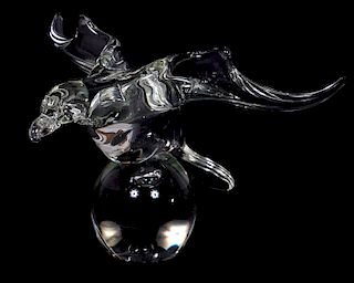 Licio Zanetti Murano Art Glass "Seagull" Sculpture