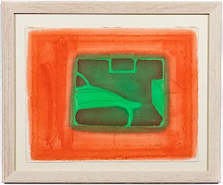 Howard Hodgkin, "A Furnished Room" 1977 Etching