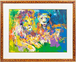 Leroy Neiman "Lion's Pride" Signed Serigraph
