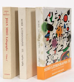 Joan Miro (1893-1983), Miro Lithographs, 3 Volumes