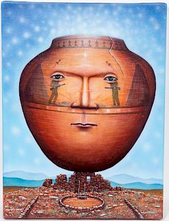 David Bradley "Humpty Dumpty II", Acrylic Painting