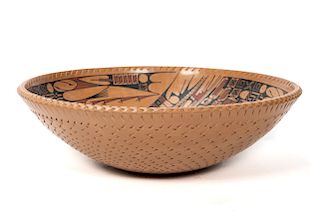 Reynaldo Quezada Marta Ortiz Pottery Redware Bowl