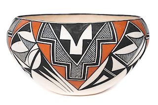 Lori Estevan, Acoma Polychromed Pottery Vessel