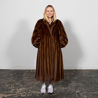 Neustadter Furs Light Brown Three-quarter Fur Coat