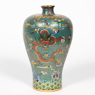 Chinese Qing Cloisonne Vase