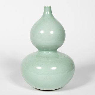 Chinese Celadon Double Gourd Vase