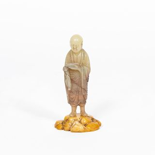 Chinese Shoushan Soapstone Figure With Box