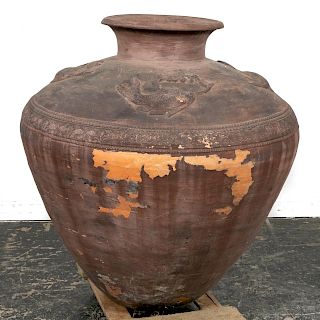 Large Scale Chinese Earthenware Fish Pot
