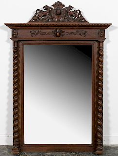 19th C. Continental Henri II Style Wall Mirror