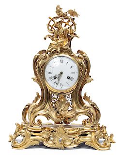 18th Century Louis XV Ormolu Chinoiserie Clock