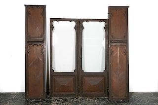 Group, French 19th C. Doors & Shutters, 4pcs Total