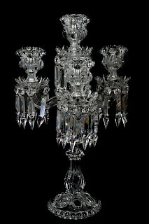 Baccarat "Medallion" Four Light Crystal Candelabra