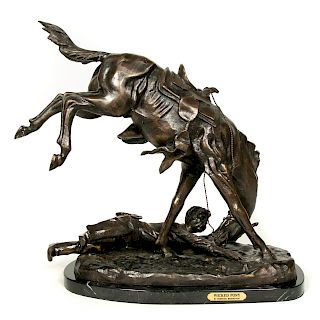 After Frederic Remington "Wicked Pony" Bronze