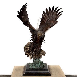 Robert Taylor Strike Force Bronze Eagle Sculpture
