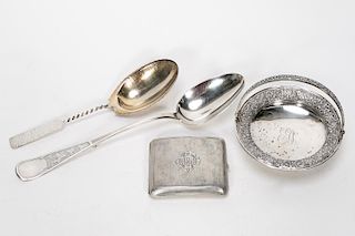 Four American Silver Articles Mainly Tiffany & Co.
