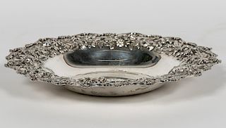 Kirk & Sons, Sterling Silver Repousse Shallow Bowl