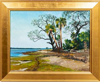 William McCullough "Island's End", Landscape Oil