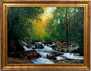 William Jameson "Piedmont Stream, XII" Landscape