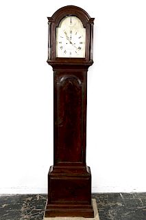 18th C., Josiah Emery Mahogany Tall Case Clock