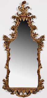 Chinese Chippendale Style Gilt-wood Mirror
